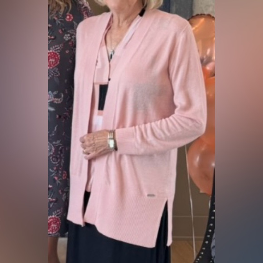 Calvin Klein Set- Pink Women's Sweater and Matching Blouse